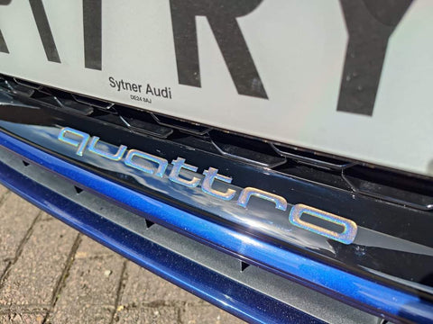 Audi Quattro 3D Front Splitter Gel Lettering