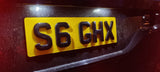 Laser Cut Acrylic 6mm Gel Topped Road Legal Number Plates