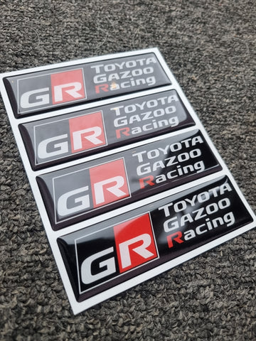 Toyota Gazoo Racing Rectangle Gel Badge