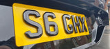 Laser Cut Acrylic 6mm Gel Topped Road Legal Number Plates
