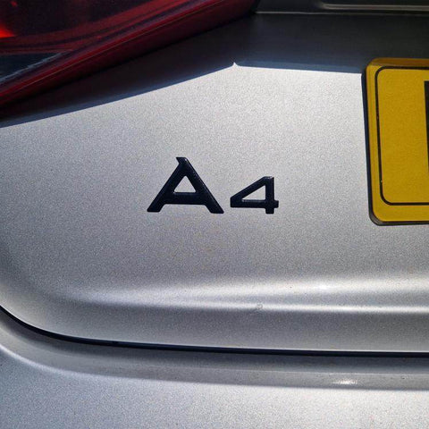 3D Audi A4 Gel Lettering