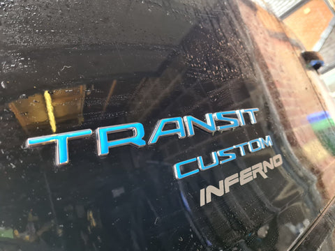 Transit Custom Rear Badge Inlay Kit