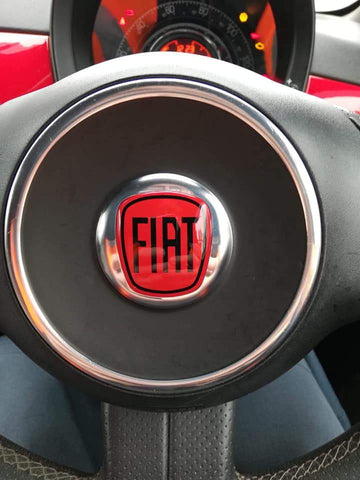 Fiat 500 Gel Badges. (Steering Wheel Only)