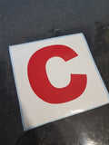 Novelty D or C Stickers