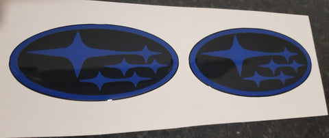 Subaru Custom Gel Badges Front And Back Only
