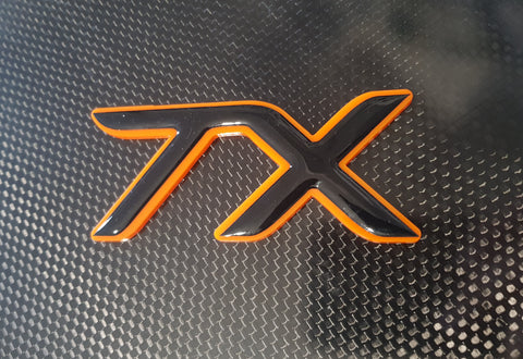 TX Titanium X Badge with Gel