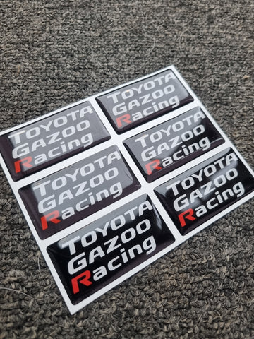 Toyota Gazoo Racing Square Gel Badge