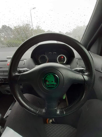 Skoda Fabia VRS Steering wheel Only Gel Badge