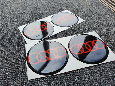 Audi Carbon Wheel Centre Badges