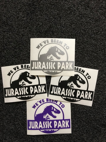 We’ve been to Jurassic Park car Decal