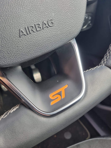 Fiesta MK8 ST lower steering wheel overlay