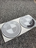 BMW Custom CARBON Wheel Centre Gel Badges