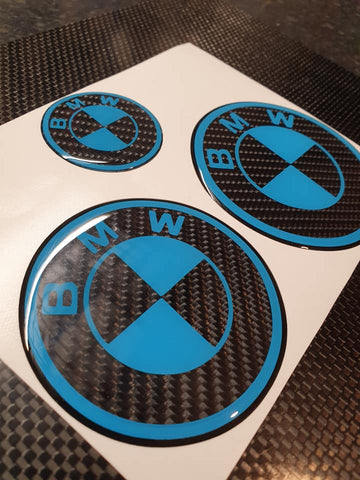 BMW Custom CARBON Gel Badges