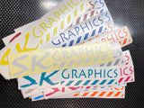 SK Graphics Decals (Oil slick, Reflective, Glitter & Chrome)