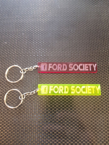 Ford Society Laser cut Keyring