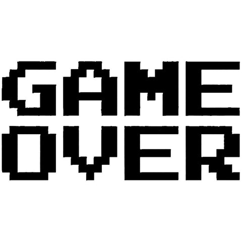 Retro Game Over Decal