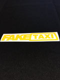 Fake taxi sticker