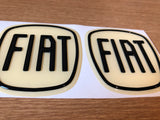 Fiat 500 3D Gel Badges. (Front, Rear & Steering Wheel)