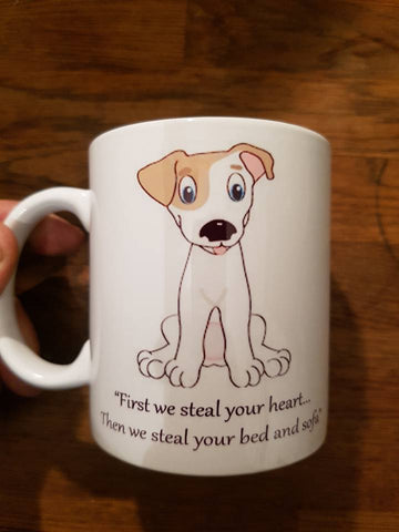 First we steal your heart mug Jack Russell Terrier