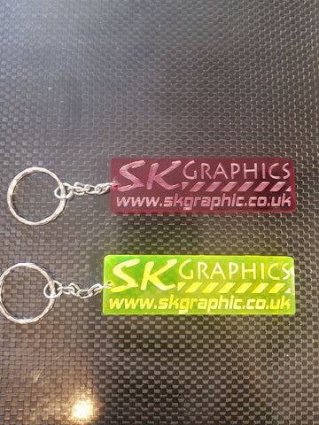 SK Graphic Laser cut Keyring
